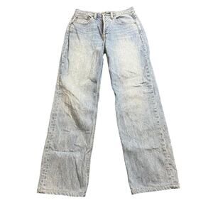 ARITZIA DENIM FORUM THE‎ JONI HIGH RISE LOOSE JEANS PANTS BLUE WOMENS 24